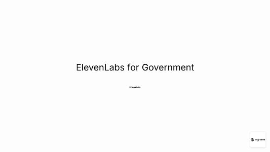 ElevenLabs Government Video