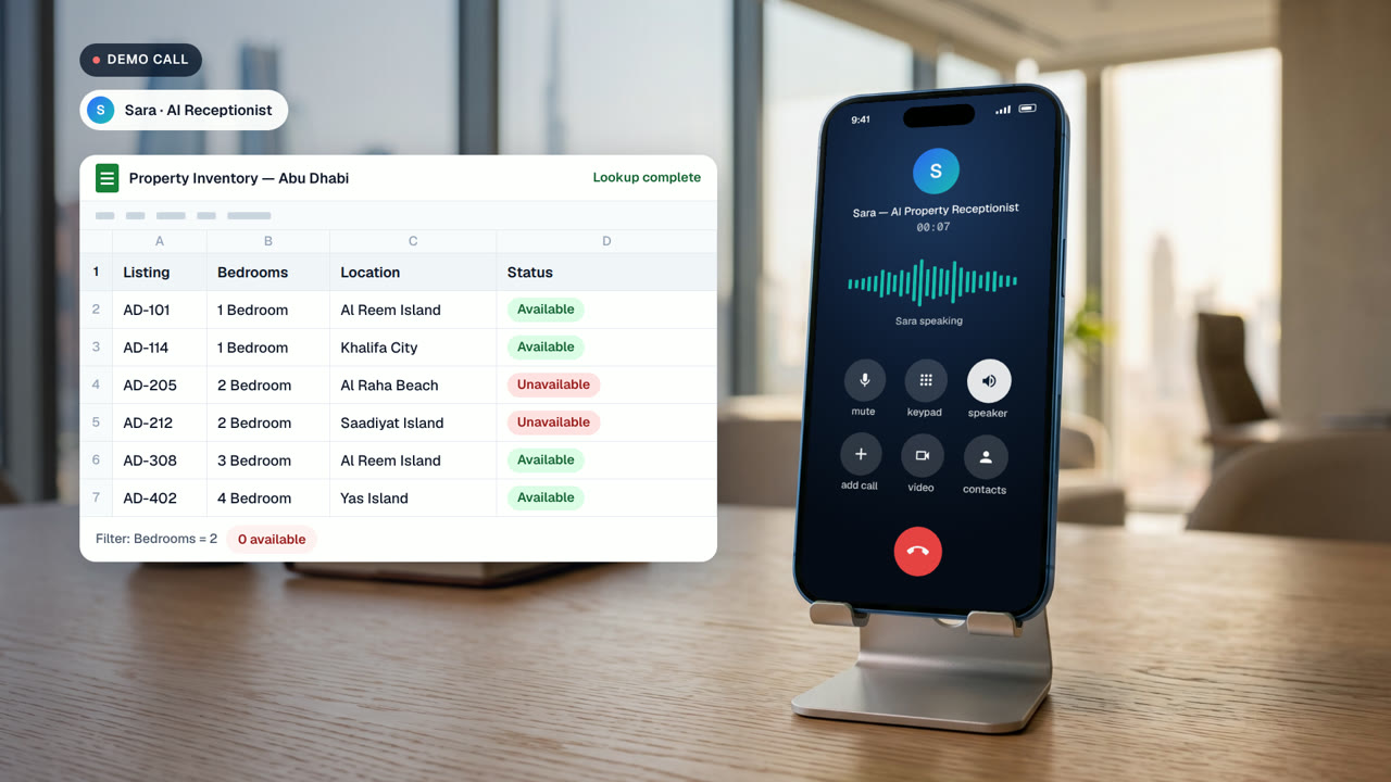 Nexora AI Solutions — AI Real-Estate Receptionist Demo | sales demo video made with ngram