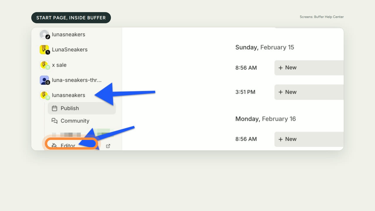 Buffer Start Page — One bio link | made with ngram