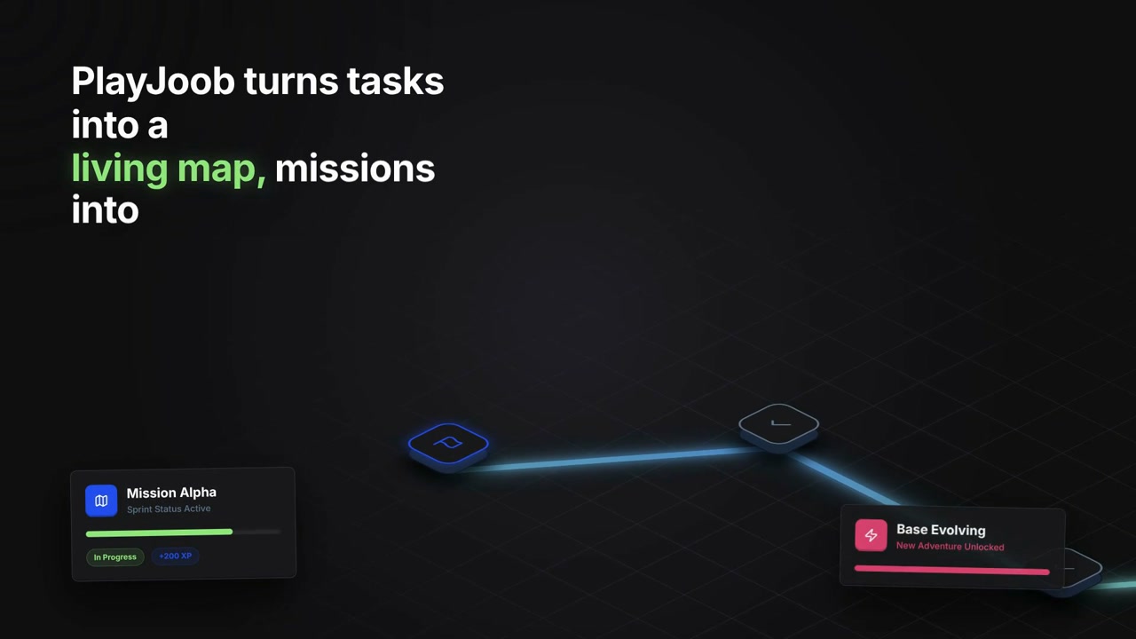 PlayJoob: Turning Tasks Into a Living Map | startup explainer video made with ngram
