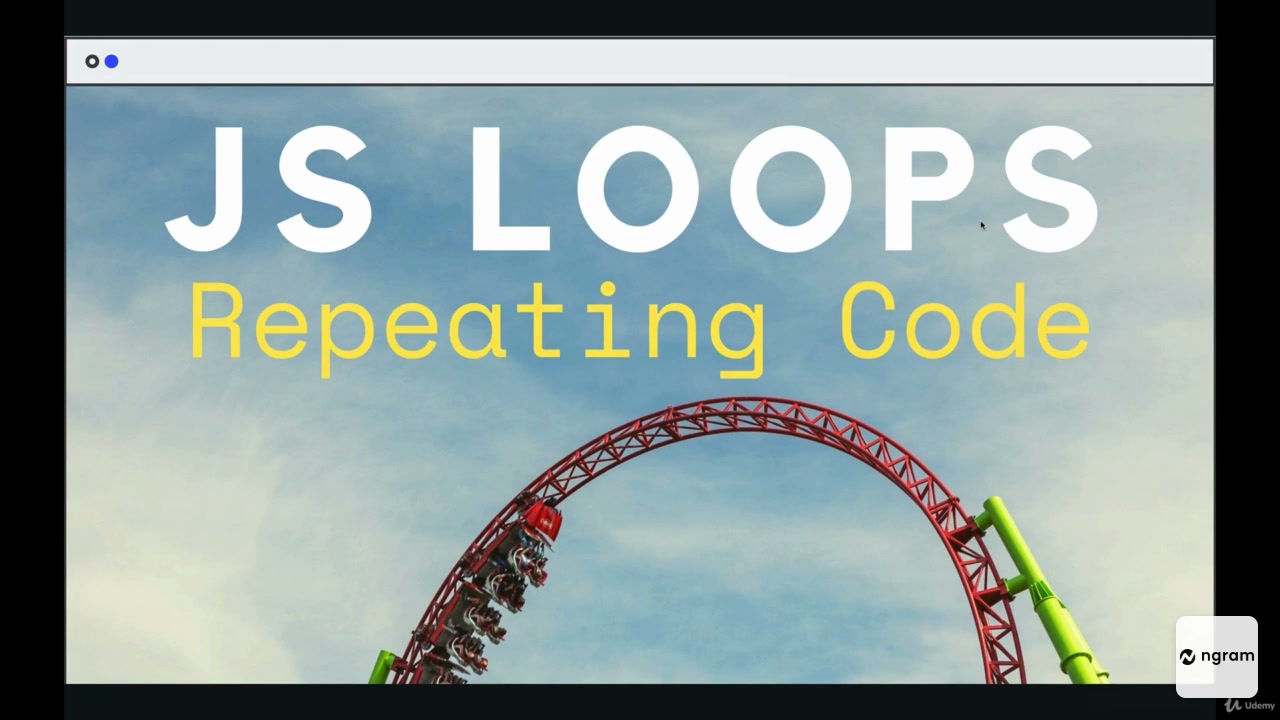 JavaScript Loop Mastery | tutorial video made with ngram