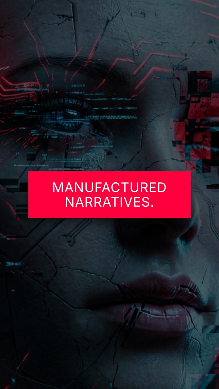 Manufactured Narratives vs. Verified by People | ai video made with ngram