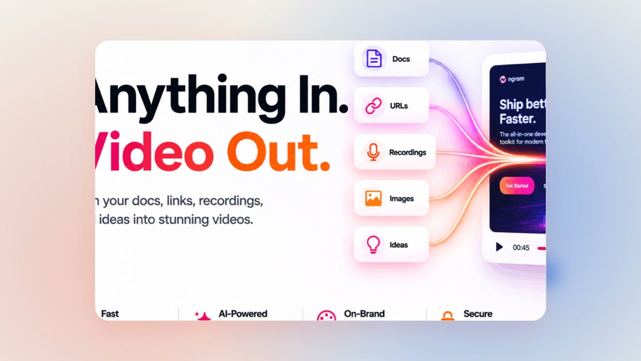 Turning Raw Materials Into Polished Video | product demo video made with ngram