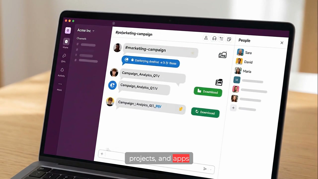 Slack Video Creation | saas explainer video made with ngram