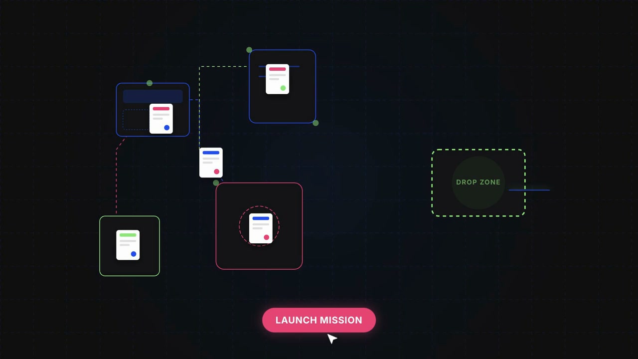 Missions: Animated Task Flow Concept | ai video made with ngram
