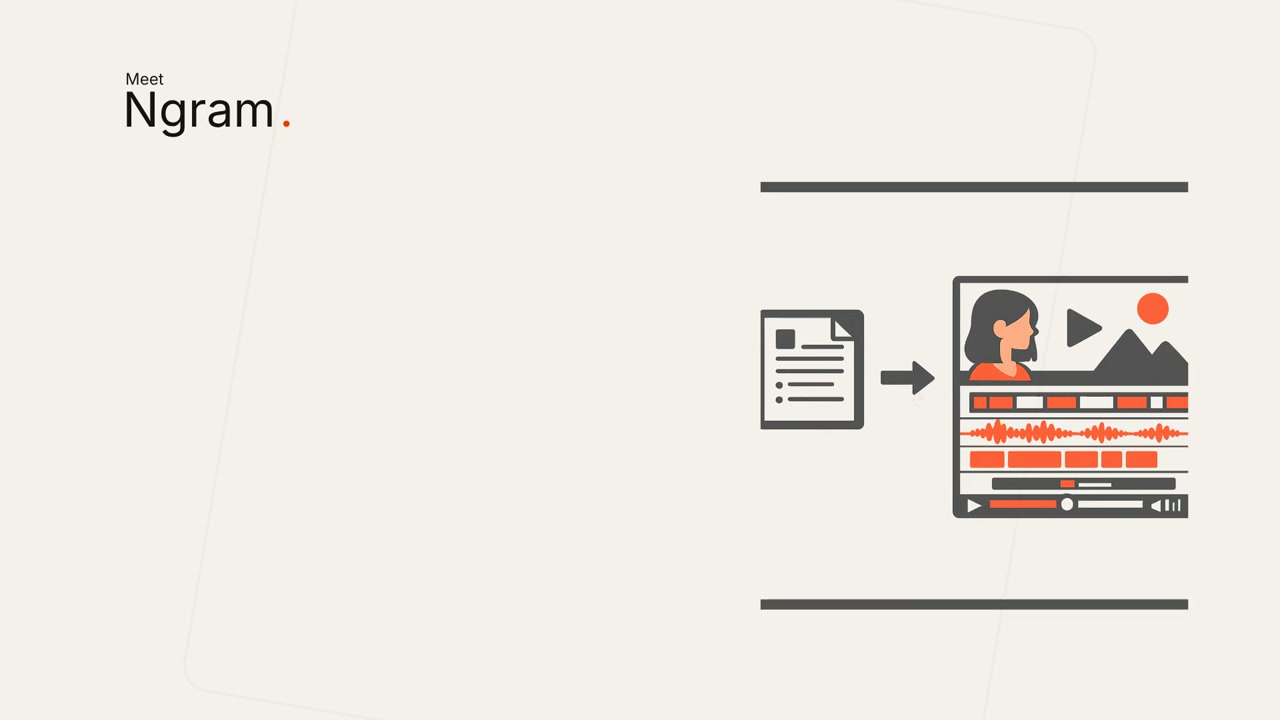 Turning Documents And Recordings Into Branded Marketing Videos | product explainer video made with ngram