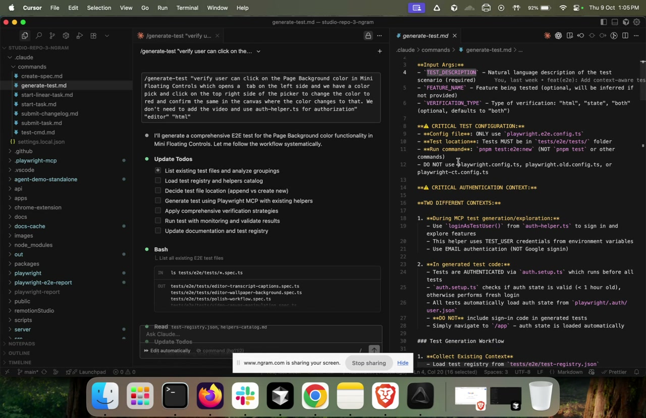 Automate Test Cases with Claude Code | devrel tutorial video made with ngram