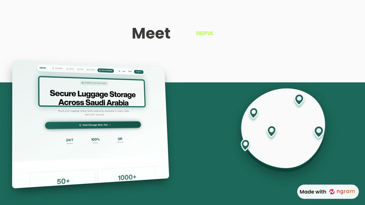 Sirful Storage Platform | startup explainer video made with ngram