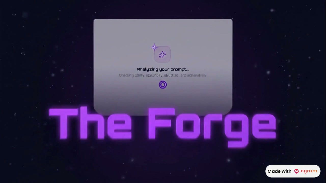 The Forge Demo Script | product demo video made with ngram