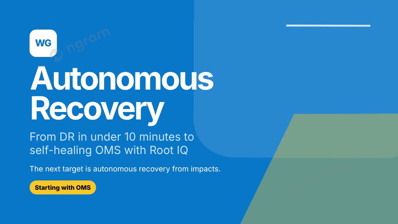 Root IQ: The Path to Autonomous Disaster Recovery | pm roadmap update video made with ngram
